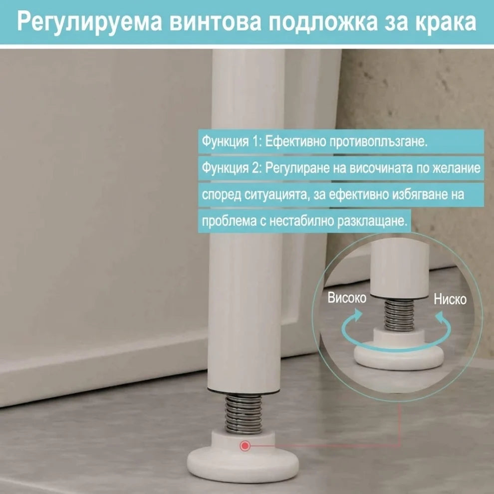 Мултифункционална етажерка над тоалетна или баня на 3 нива