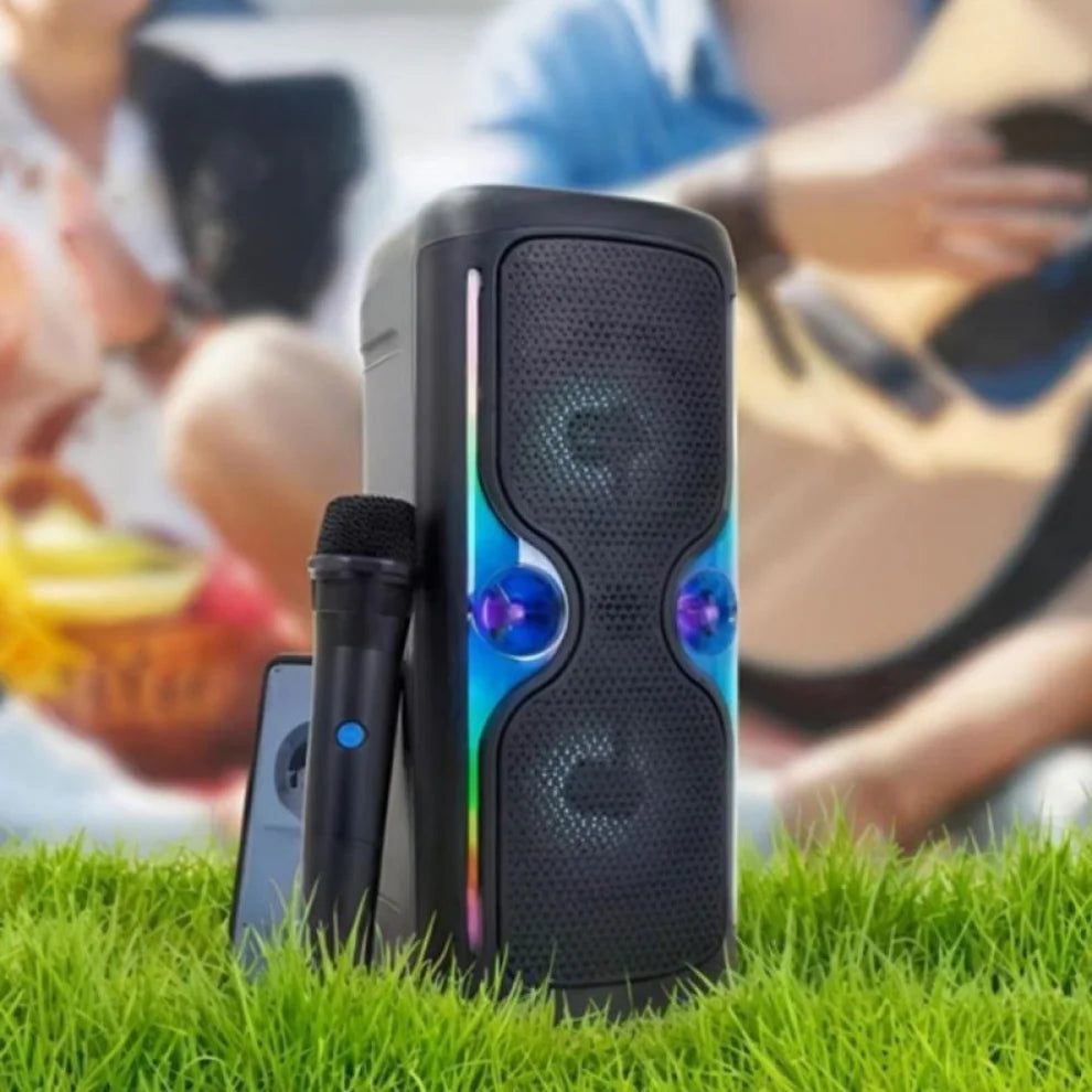 Bluetooth тонколонa KTS-2223 с RGB LED осветление и микрофон