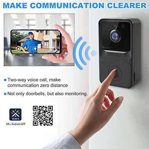 Безжичен видео звънец smart life A1410