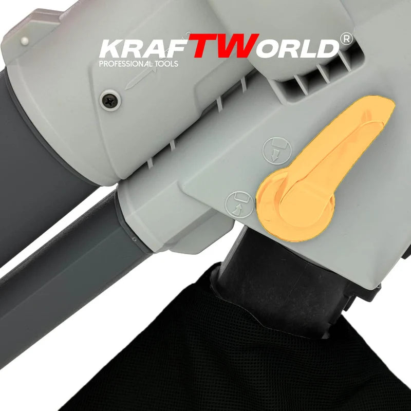 Електрически листосъбирач KraftWorld 3000W – Издухване, Засмукване, Раздробяване