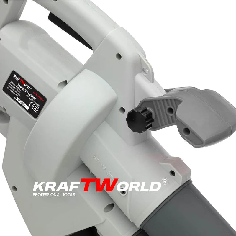 Електрически листосъбирач KraftWorld 3000W – Издухване, Засмукване, Раздробяване