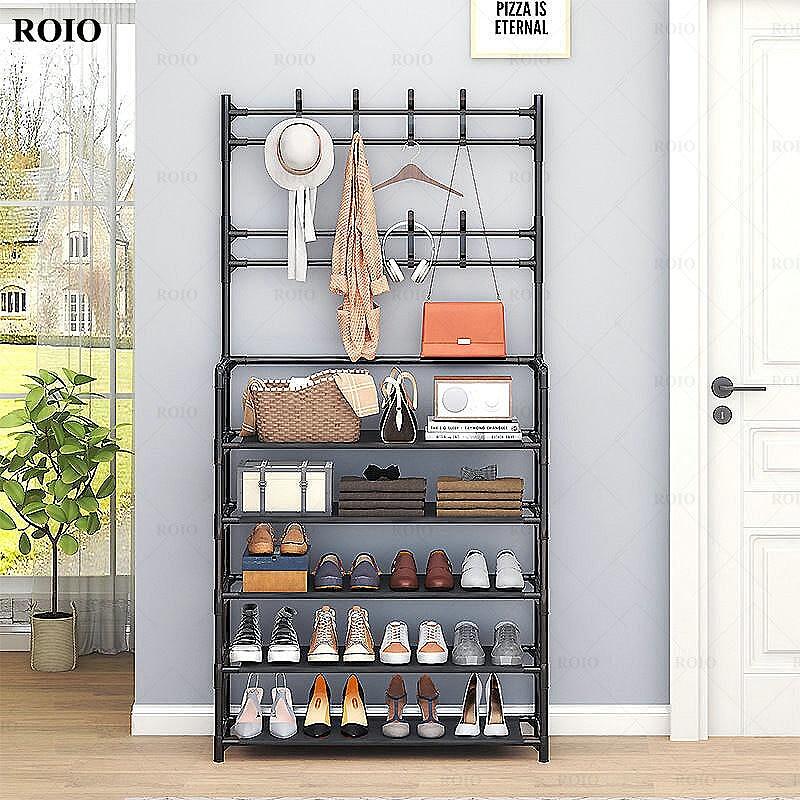 Многофункционален рафт за обувки със закачалка