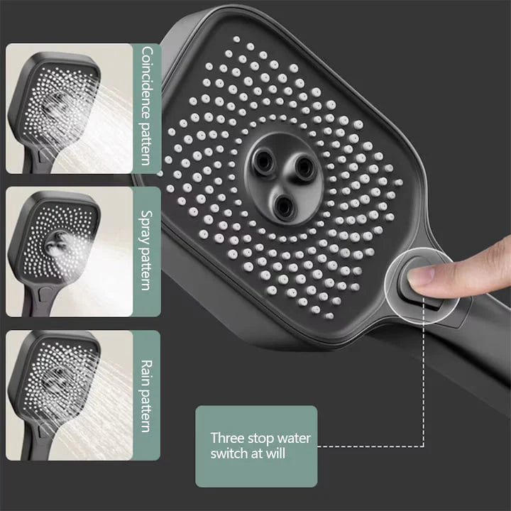 Интелигентна душ колона, LED дисплей, управление на пиано, 4 режима на пръскане, въртене на 360°, технология за въздушно пръскане