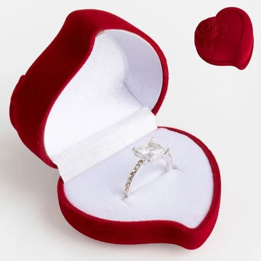 10euro!Пръстен с камък в кутийка