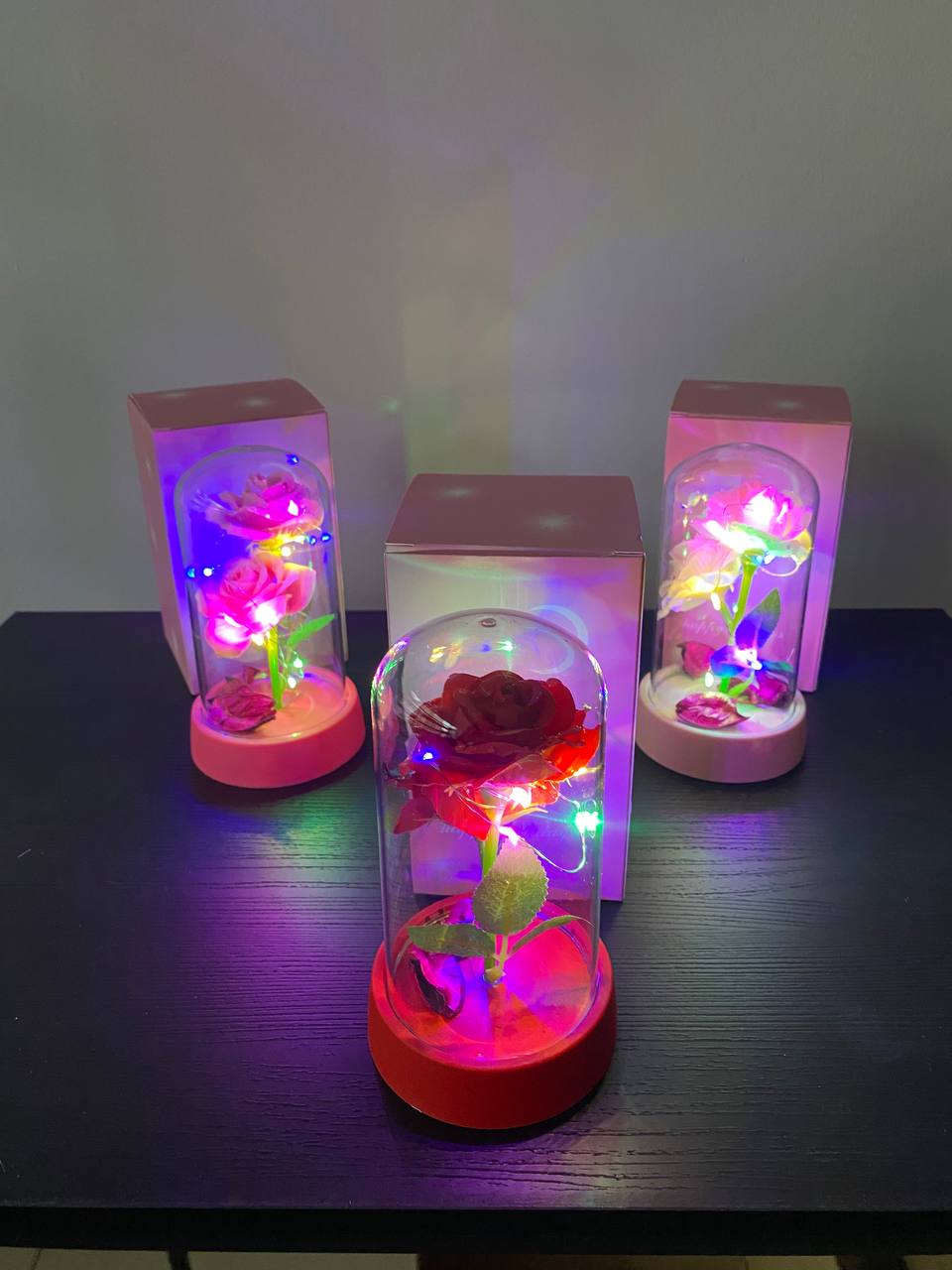 10euro!Мини Декоративна Златна Роза LED лампа