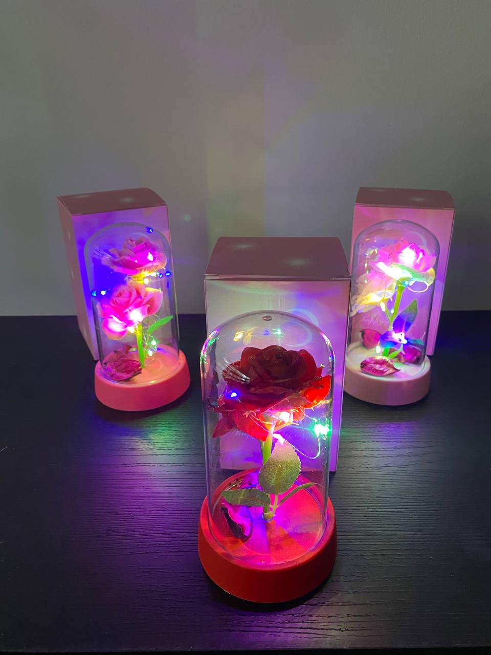 10euro!Мини Декоративна Златна Роза LED лампа