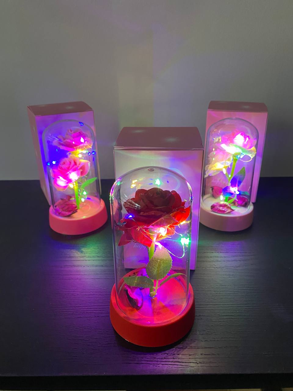 10euro!Мини Декоративна Златна Роза LED лампа