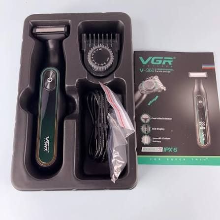 ПРОФЕСИОНАЛНА САМОБРЪСНАЧКА И ТРИМЕР VGR V-360 С ДВУСТРАННО ОСТРИЕ