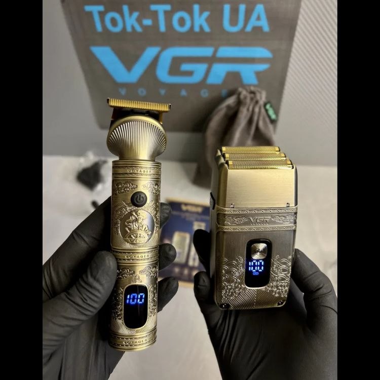 К-Т 2В1 ТРИМЕР И САМОБРЪСНАЧКА ЗА КОСА И БРАДА V-649