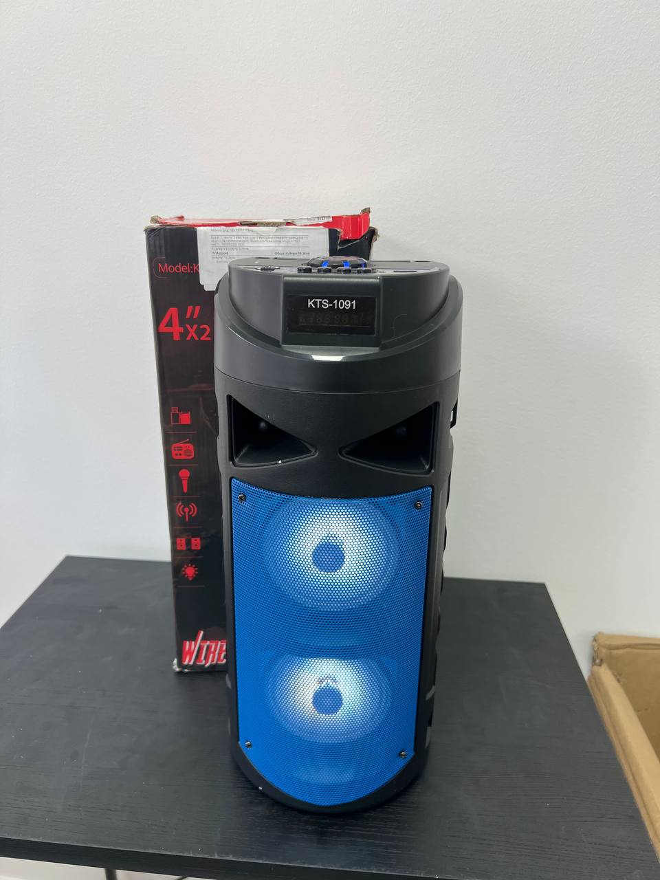 Bluetooth Тонколона KTS-1091, 2*4инча