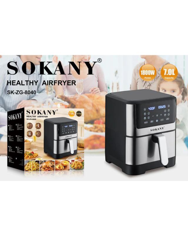 Air Fryer - ЕЪРФРАЙЪР 7 литра , Sokany , SK-ZG-8040