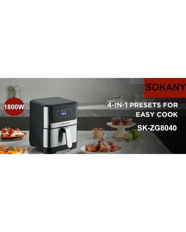 Air Fryer - ЕЪРФРАЙЪР 7 литра , Sokany , SK-ZG-8040