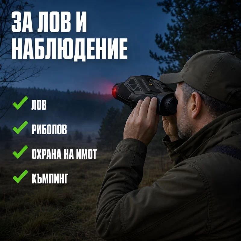 Бинокъл за нощно виждане NVC900 – 4K видео, 48MP, WiFi и инфрачервено осветление