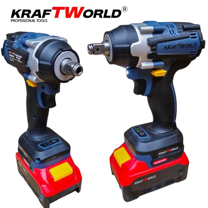 KraftWorld Акумулаторен Ударен Гайковерт 21V 4Ah – 850Nm + Куфар и 35 Части!