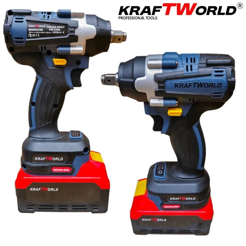 KraftWorld Акумулаторен Ударен Гайковерт 21V 4Ah – 850Nm + Куфар и 35 Части!