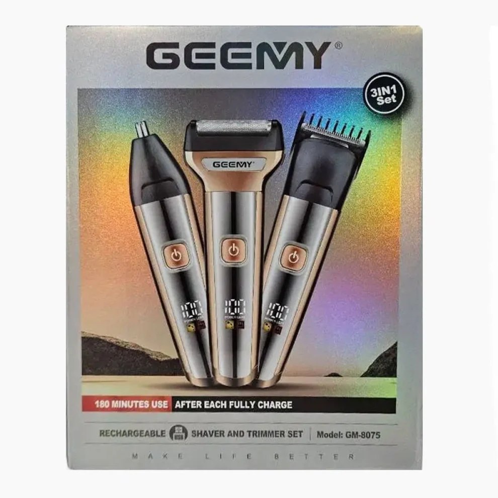 Машинка за подстригване и бръснене Geemy GM-8075 3 в 1