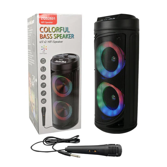Безжична тонколона ZQS2601 2х6,5inch и микрофона