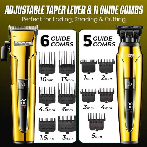 Професионален комплект 3 в 1 Машинка за подстригване, тример и електрическа самобръсначка VGR V-694