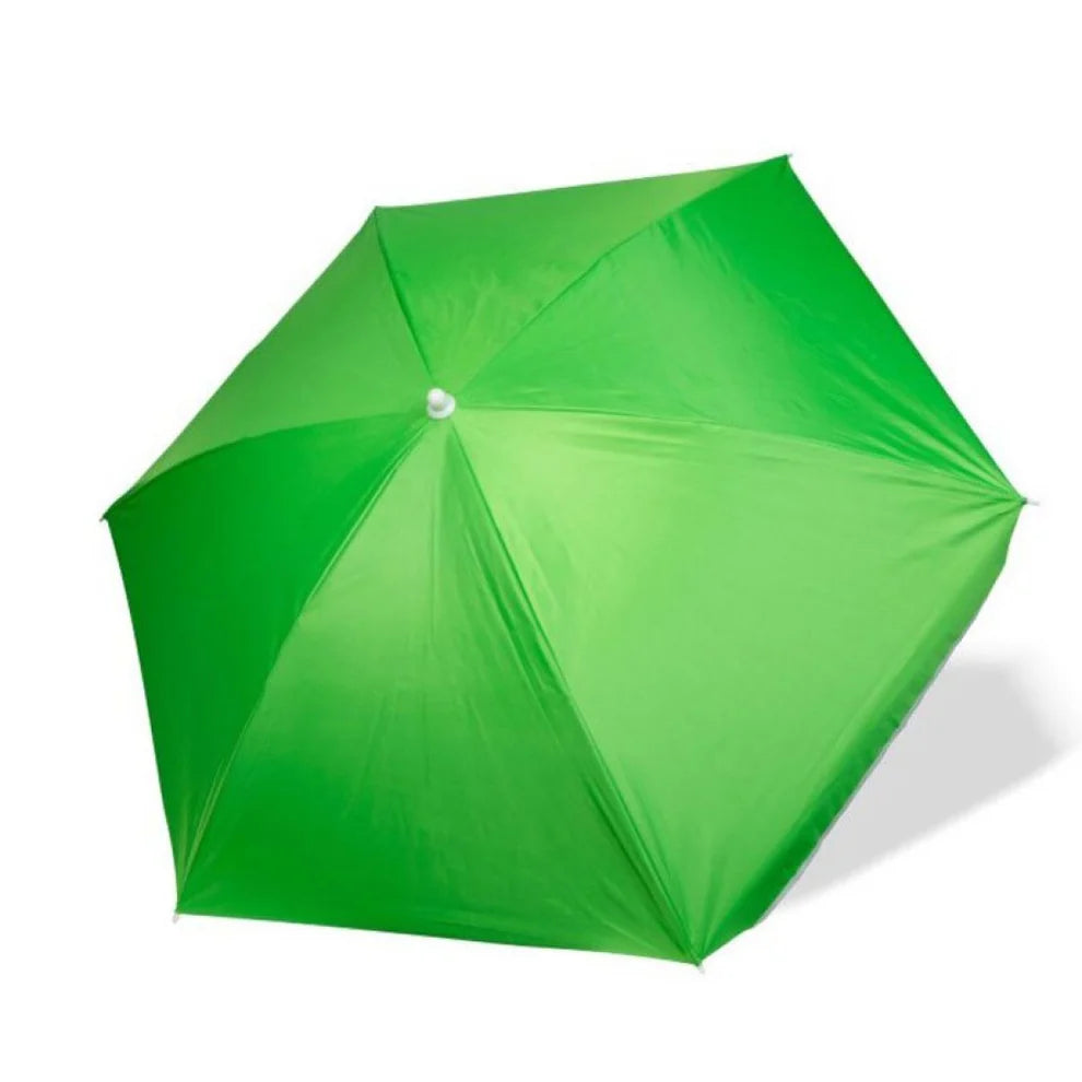 Градински чадър, осмоъгълен, чупещ, зелен, 200 см