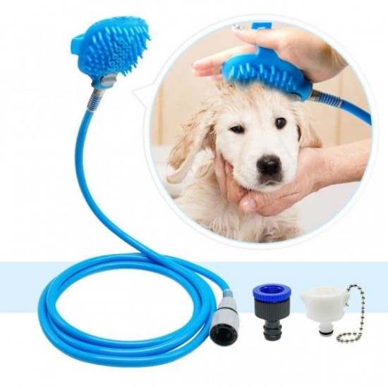 ЖИВОТНИ\ПОДВИЖЕН ДУШ С ЧЕТКА ЗА КЪПАНЕ НА ДОМАШНИ ЛЮБИМЦИ PET BATHING TOOL