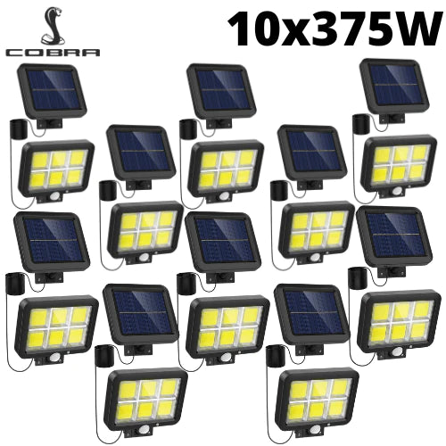 Соларна лампа - прожектор 375W 10бр