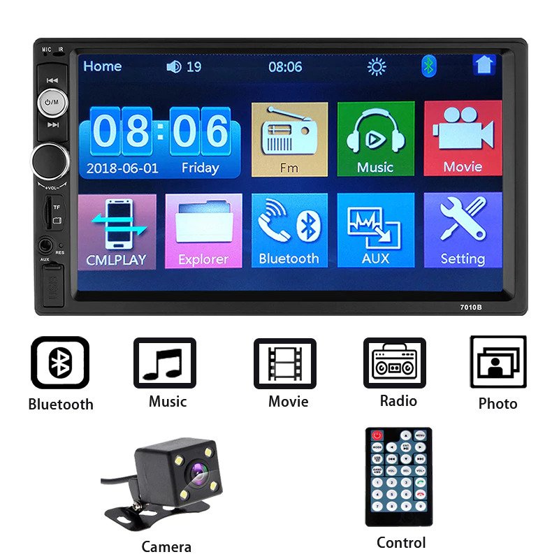 Мултимедия за кола Double Din 7010B