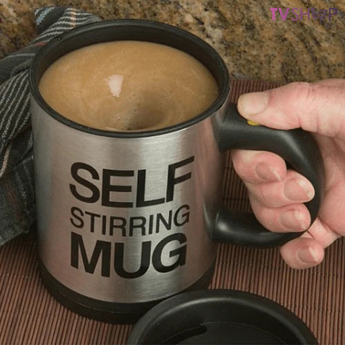 Чаша за автоматично разбъркване на кафе self stirring mug