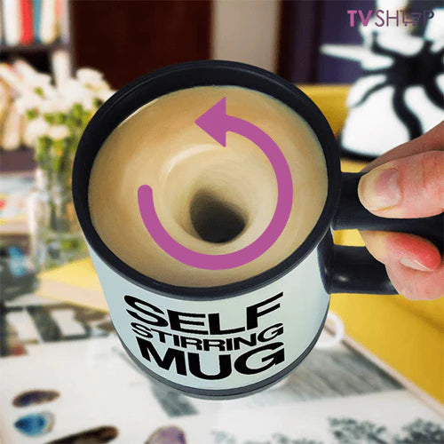 Чаша за автоматично разбъркване на кафе self stirring mug