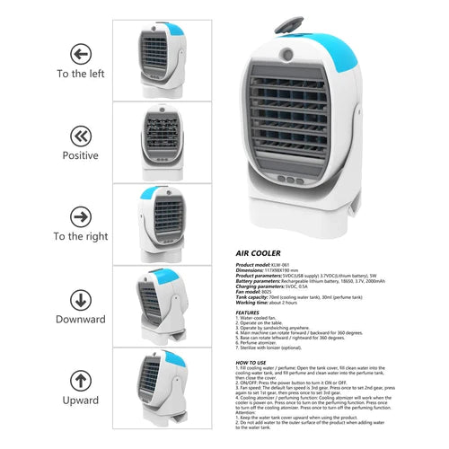 Мобилен охладител air cooler 2 в 1