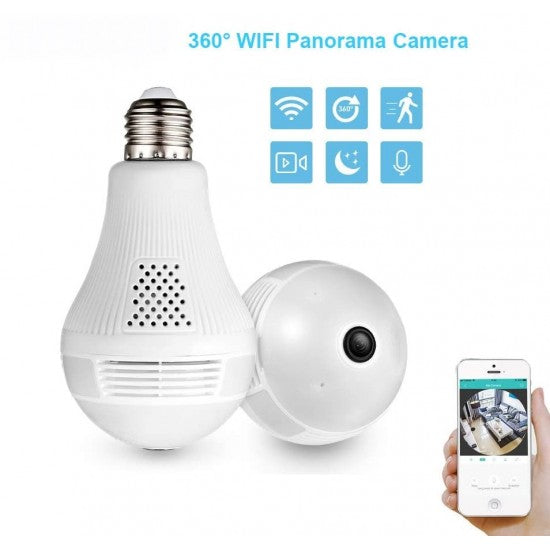 ПАНОРАМНА WIFI КАМЕРА В LED КРУШКА