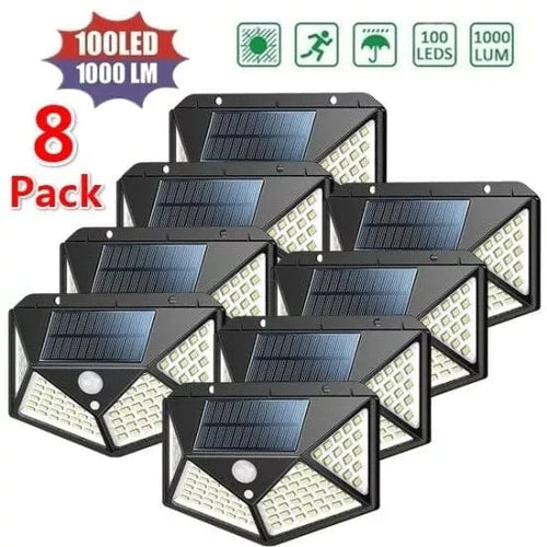 8бр. Водоустойчива градинска соларна лампа 270°