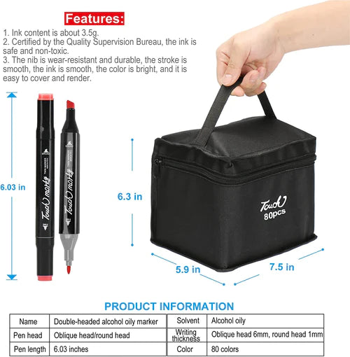 60бр. Комплект маркери Touch