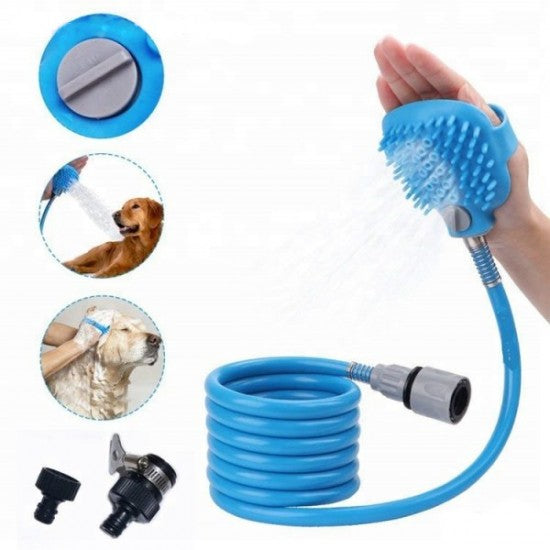 ЖИВОТНИ\ПОДВИЖЕН ДУШ С ЧЕТКА ЗА КЪПАНЕ НА ДОМАШНИ ЛЮБИМЦИ PET BATHING TOOL