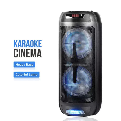 Безжична караоке тонколона 2×8 инча KTS-1199