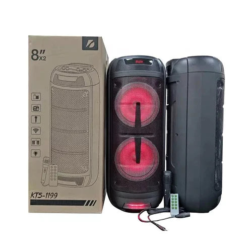 Безжична караоке тонколона 2×8 инча KTS-1199