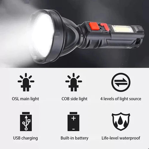 Лед акумулаторен фенер BL-830