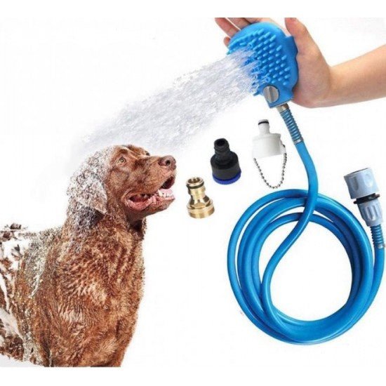 ЖИВОТНИ\ПОДВИЖЕН ДУШ С ЧЕТКА ЗА КЪПАНЕ НА ДОМАШНИ ЛЮБИМЦИ PET BATHING TOOL