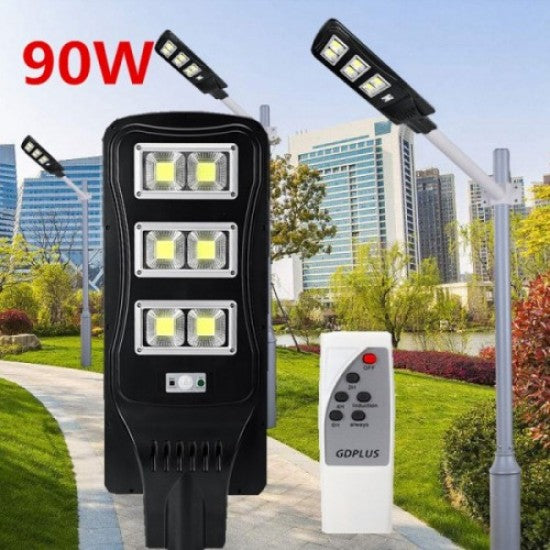 90W ВЪНШНА СОЛАРНА LED ЛАМПА СЪС СЕНЗОР ЗА ДВЖЕНИЕ