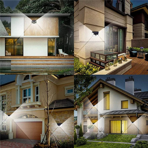 8бр. Водоустойчива градинска соларна лампа 270°