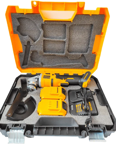 Немски акумулаторен безчетков ъглошлайф WERSTIL 88V + 2 батерии и зарядно с куфар
