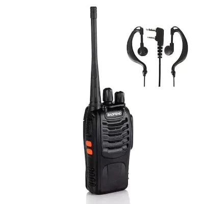 Комплект 4 бр. Радиостанция baofeng talkie bf-888s, uhf 400-470mhz, 16ch, програмиран + програмиране на кабели и cd
